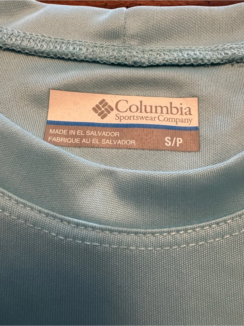 Columbia Youth PFG Sun Shirt Small Aqua Blue UPF